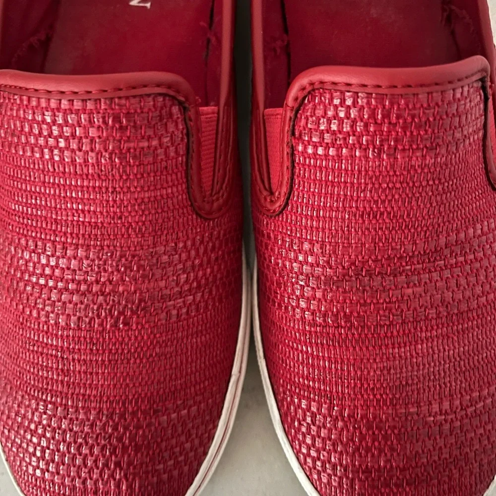 Ralph Lauren Red Slip On Shoes Loafers - Picture 8 of 12